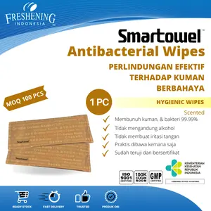 Tissue Basah Restaurant Individual Thin Flat 50 x 135mm isi 100Pcs