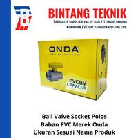 Gambar Ball Valve / Stop Kran 1 1/4" inch PVC Onda dari Bintang Teknik Toko Kota Administrasi Jakarta Barat 4 Tokopedia