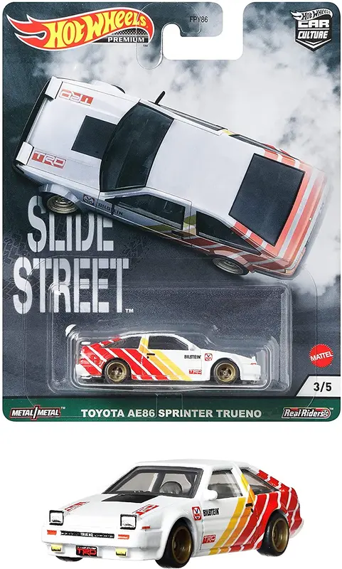 Hotwheels hot slide street toyota ae86 sprinter trueno 0