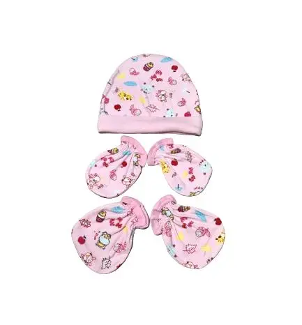 Gambar Sarung Tangan Kaki Bayi + Topi Set 2pcs SATOPI - PINK dari Eve Maternity Store Kota Administrasi Jakarta Barat 5 Tokopedia