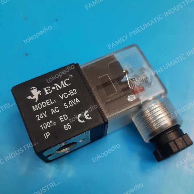 COIL SOLENOID VALVE E-MC EMC 24VAC 24V AC MODEL VC-B2 - Shop | Tokopedia