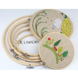 Pemidangan Hoop Kayu Pembidangan Ring Sulam Ram Kayu 20 CM 25 CM