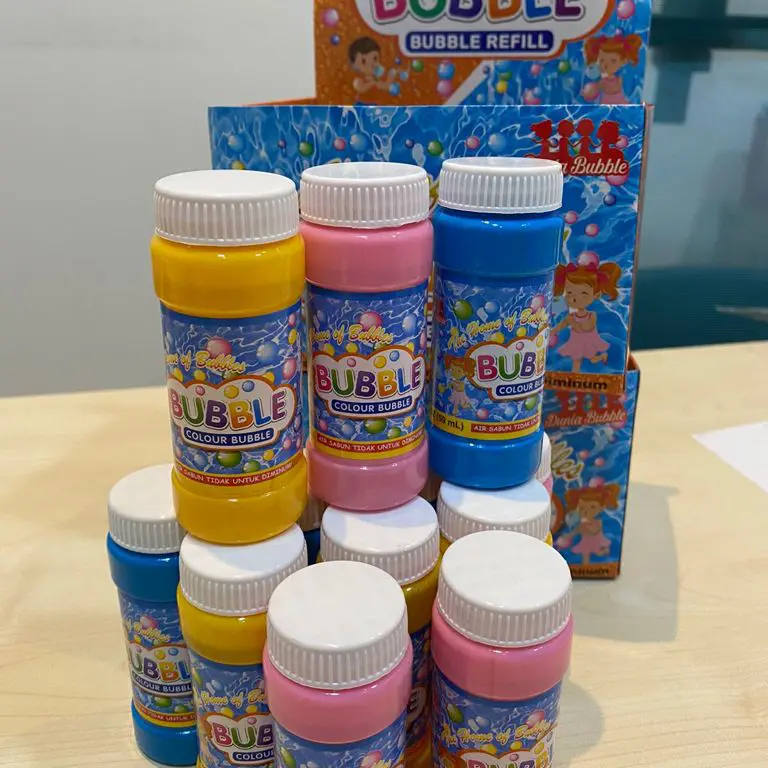 reffil bubble gun reffil bubble stick isi ulang gelembung balon sabun