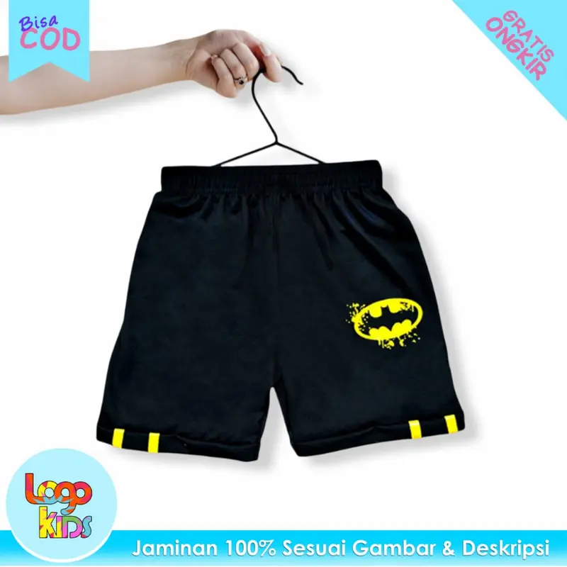 LOGOKIDS Celana Pendek Anak Laki-Laki Bahan Kaos 4 Motif 1-10 Tahun 3