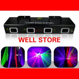 Lampu Laser 4 Mata Support DMX,Auto,Dan Sound
