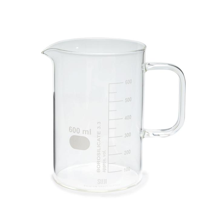 Gambar SUJI Glass Measuring Jug 600 ml-Cangkir Gelas Kaca Kopi Teh dari Suji Premium Handcrafted Kota Bandung Tokopedia