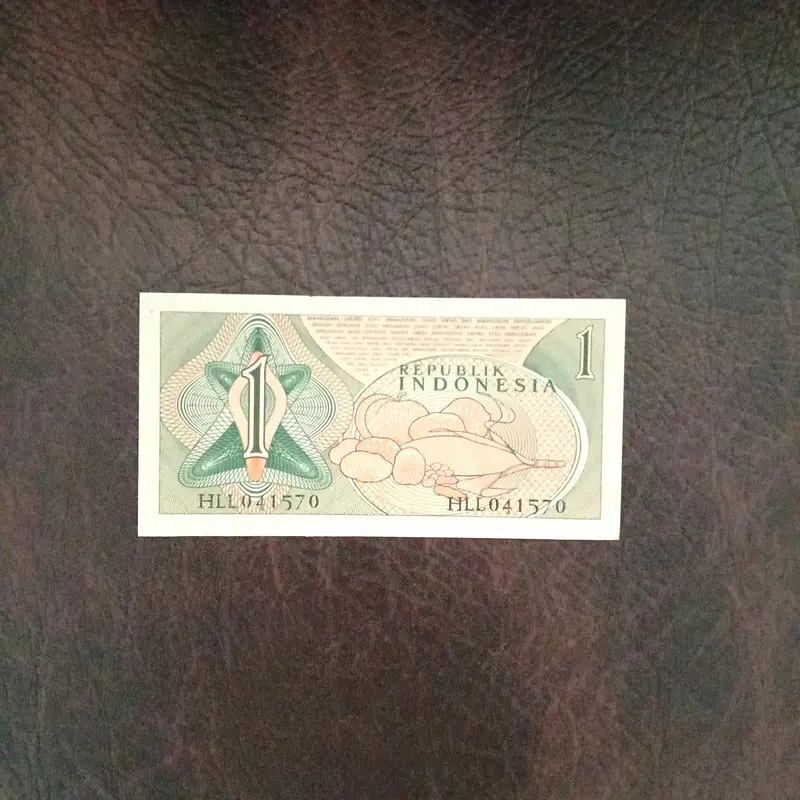 Uang kertas kuno Indonesia -1Rupiah - th1961 -Sandang Pangan (1lbr) A 1