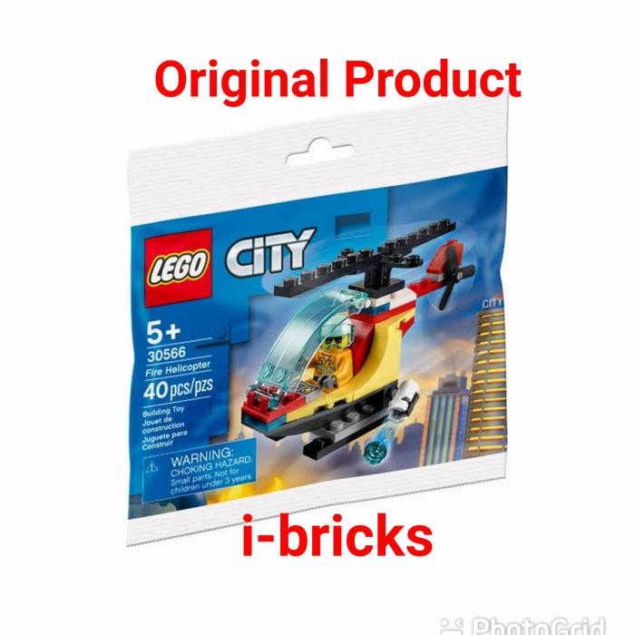 Gambar lego Polybag 30566 Fire helicopter dari I-Bricks Kota Administrasi Jakarta Utara Tokopedia