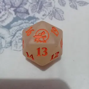 DICE DADU D20 Innistrad Midnight Hunt Bundle GLOW IN THE DARK oversize