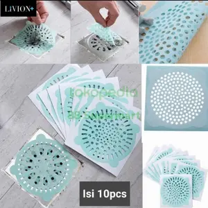 Saringan Rambut Kamar Mandi Anti Mampet Sekali Pakai Isi 10 Lembar