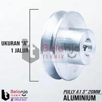 Gambar Pully Alumunium A 1 Jalur 3" As 20 mm Pulley Puli A1 3 Inch As 20mm dari Belanja Teknik Kota Bogor 4 Tokopedia