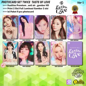 PHOTOCARD SET PC KPOP PREMIUM TWICE TASTE OF LOVE & THE FEELS