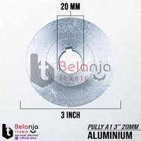 Gambar Pully Alumunium A 1 Jalur 3" As 20 mm Pulley Puli A1 3 Inch As 20mm dari Belanja Teknik Kota Bogor 2 Tokopedia