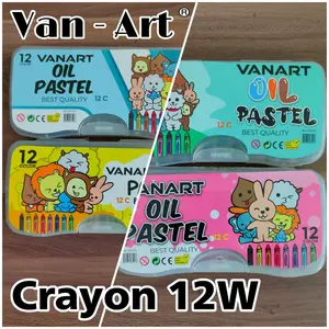 Crayon pastel / crayon 12 warna / pastel / crayon karakter / murah