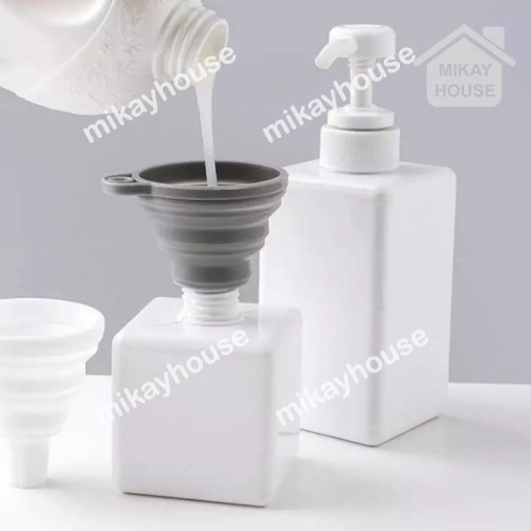 Corong Silikon Isi Ulang Sabun| Refill Air Minyak Portable Lipat 2
