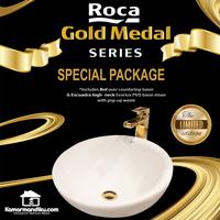 Gambar Roca Wastafel Set Gold series limited edition wash basin spanyol 1 dari kamarmandiku.com Kota Administrasi Jakarta Timur 1 Tokopedia