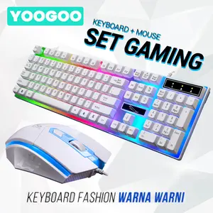 PAKET Keyboard Gaming+Mouse Gaming USB Set YOOGOO Keyboard MOUSE