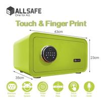 Gambar PROMO Brankas Mini fingerprint ALLSAFE AS-ES 23 TOUCH - Green dari Biru International Kota Administrasi Jakarta Utara 4 Tokopedia