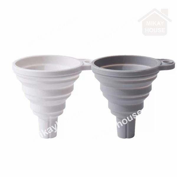 Corong Silikon Isi Ulang Sabun| Refill Air Minyak Portable Lipat 3