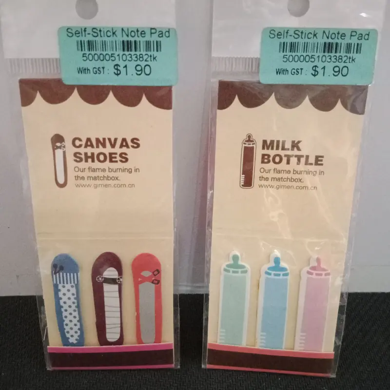 Self stick note pad 0