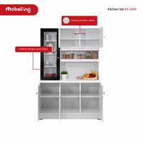Gambar Mobeliving - Furniture Kitchen Set Full Bentuk Lemari dari Mobeliving Furniture Kab. Bogor 3 Tokopedia