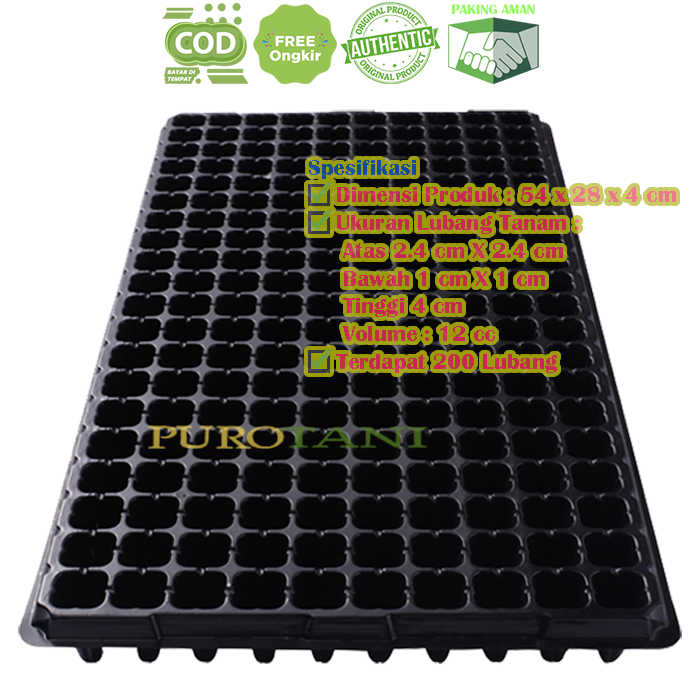 Gambar Tray semai lubang Pot tray alas tray nampan semai hidroponik potray dari PUROTANI.ID Kab. Purworejo Tokopedia