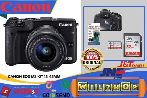 Gambar Camera canon EOS M3 kit 15-45mm dari Wilzh0p Kota Administrasi Jakarta Barat Tokopedia