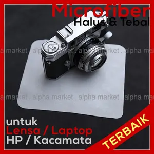 Kain Lap Putih Pembersih LCD Lensa Kamera Monitor Laptop Kacamata HP
