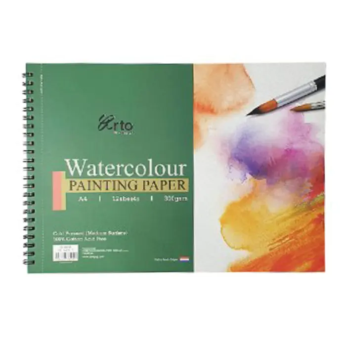 Gambar ARTO COTTON WATER COLOUR BOOK SPIRAL 300 GSM 12SHEETS dari LeevenCo Kota Surabaya 4 Tokopedia