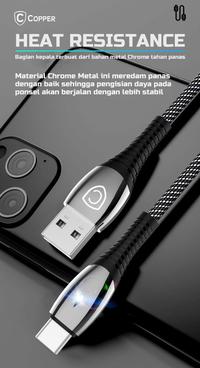Gambar Copper Auto Disconnect Cable Chrome Series - Lightning iPhone dari Copper Samarinda Official Kota Samarinda 3 Tokopedia