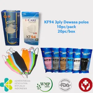 Masker KF94 I-Care 3D Evo Stereoscopic Fish Isi 10Pc