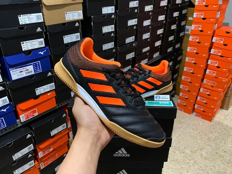 Sepatu Futsal Adidas Copa 20.3 IN Sala Black Orange EH1494 Original 3