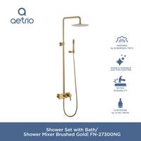 Gambar Shower Set with Bath/Shower Mixer Brushed Gold| FN-27300NG dari Aetrio Shop Kota Administrasi Jakarta Utara 1 Tokopedia