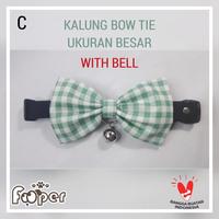 Gambar Kalung Anjing Dog Bow Tie Collar Bell Green Plaid Size M dan L - with bell, M dari Fooper Kota Administrasi Jakarta Barat 1 Tokopedia