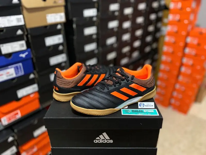 Sepatu Futsal Adidas Copa 20.3 IN Sala Black Orange EH1494 Original 4