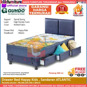 Set 140x200 - Drawer Bed Laci Happy Kids ATLANTIC Guhdo Springbed