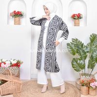 Gambar KI Outer Kimono Alesha Abu - Abu-abu, 4 dari KainIndonesiaco Kota Administrasi Jakarta Timur 5 Tokopedia