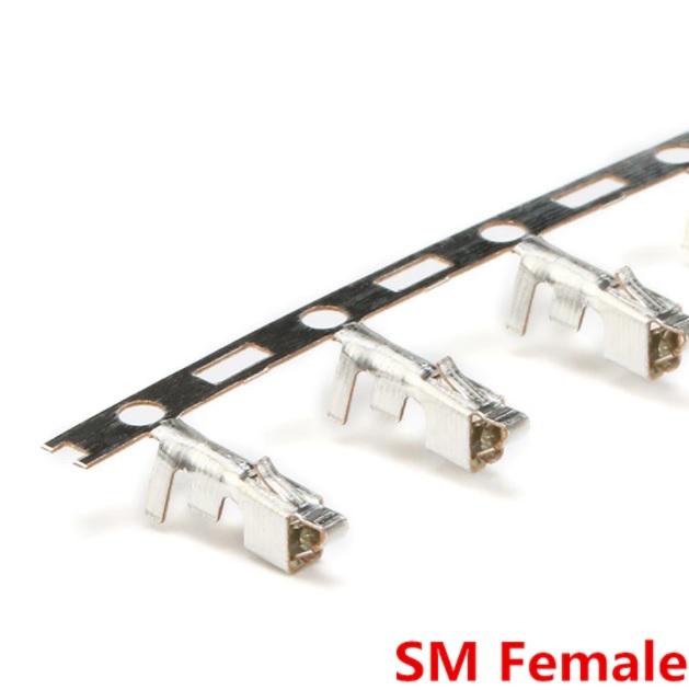 1Pcs Female Crimp Pin Terminal Connector SM JST 2.54 Pitch 2.5 hitam 0