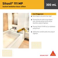 Gambar Sikasil 111 Multi Purpose Sealant Silicone Lem Kaca Netral 300ml - Hitam dari Sika Jakarta Kota Tangerang 3 Tokopedia