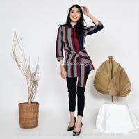 Gambar KI Kemeja Rania Aira Biru - Aira Biru Merah, 14 dari KainIndonesiaco Kota Administrasi Jakarta Timur 1 Tokopedia