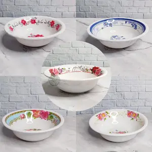 Mangkok Melamin 6 Inch - Mangkok Motif Bunga - Mangkok Sop - TOB6 49