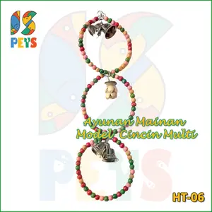 Ayunan Burung Triple Ring Mainan Burung Love Bird Falk Parkit HT06