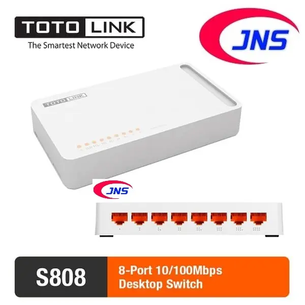 Totolink S808 switch 8port 10/100mbps