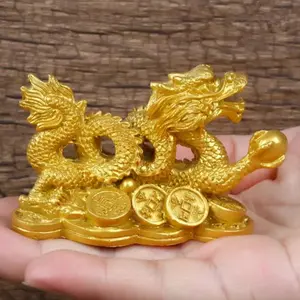 Patung Naga Keberuntungan Patung Feng Shui Dekorasi Rumah