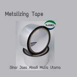 Metalizing / Metalized Tape Lakban / Isolasi Foil Lakban/Duct Tape 0