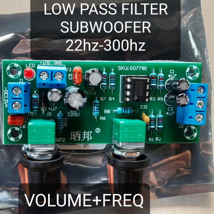 Jual KIT TONE CONTROL SUBWOOFER LOW PASS FILTER SUBWOOFER SUB 12V 24V ...