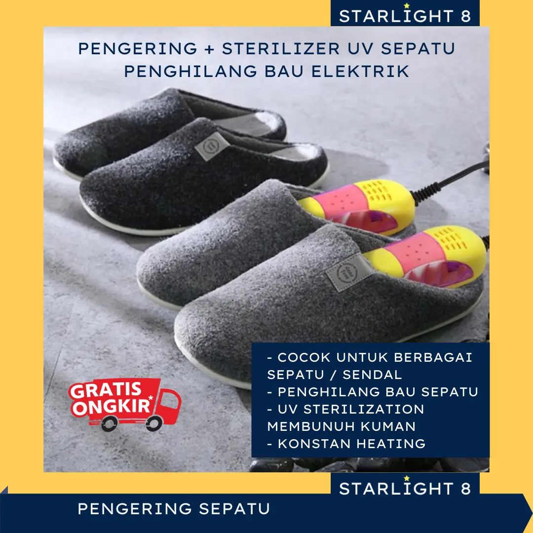 Elektric Shoes Dryer + Sterilization UV Dehumidify I Penghilang Bau