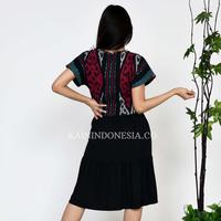 Gambar KI Dress Kinara Tenun Liora Hitam - Hitam, 4 dari KainIndonesiaco Kota Administrasi Jakarta Timur 3 Tokopedia