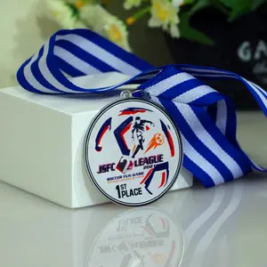 Medali Akrilik Custom 1 Sisi 3mm 6x6 Termasuk Tali Print UV Bagus Desain Gratis Hasil Print Rapih Cocok untuk Kebutuhan Anda