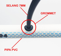 Gambar grommet 7mm putih untuk selang pe 7mm dari Atapponik Store Kota Surabaya 3 Tokopedia
